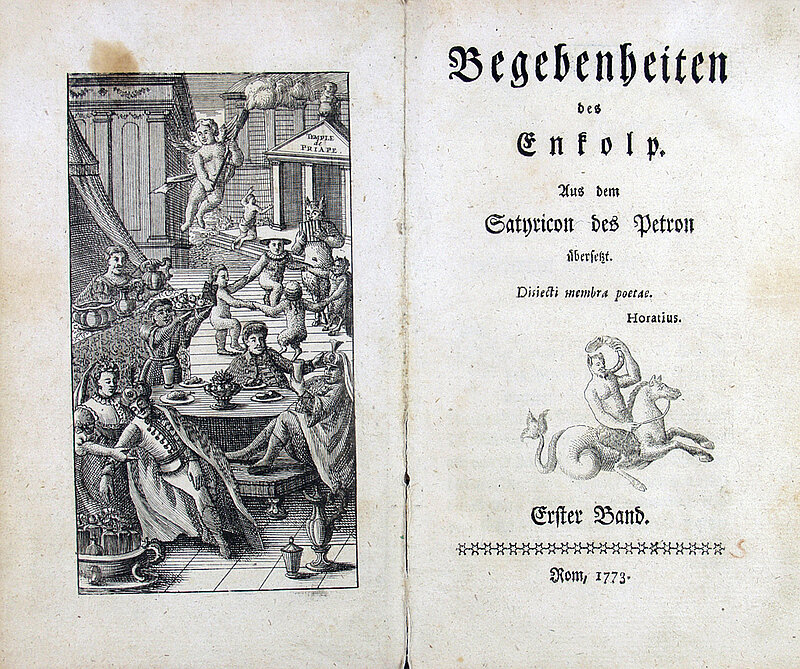 Wilhelm Heinse, Übersetzung von Petrons Satyricon