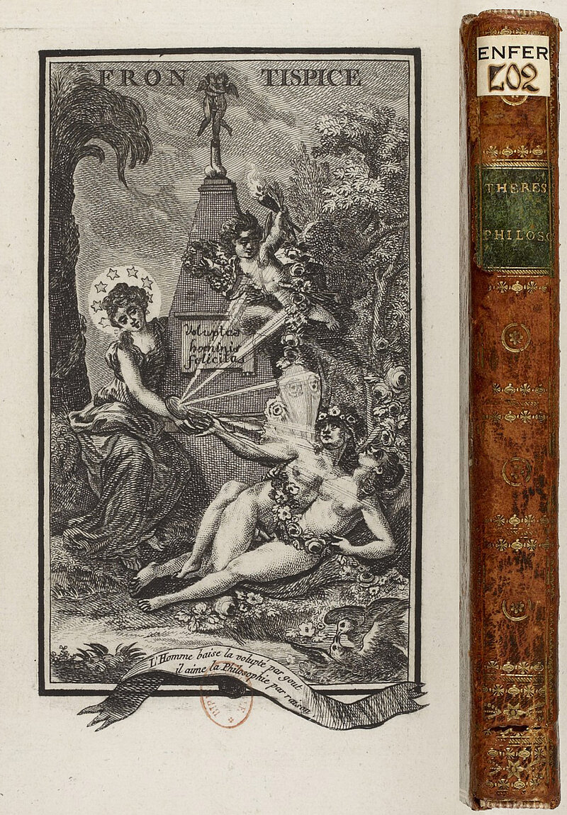 Marquis d'Argens, Thérèse philosophe (1748), mit der Signatur "Enfer"